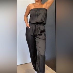 BEBE Silk Jumpsuit